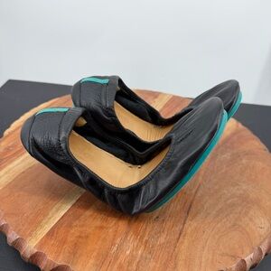 Tieks by Gavrieli Leather black Ballet Flats Shoes Size 7